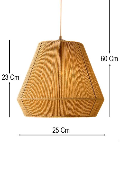 Opviq Braeza Lámpara de araña de macramé Beige